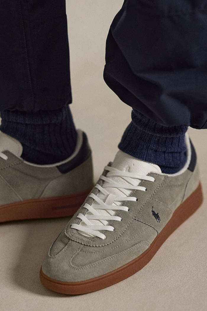 Bedford Pp sneakers semišové Polo Ralph Lauren sivá 809P09753004.020