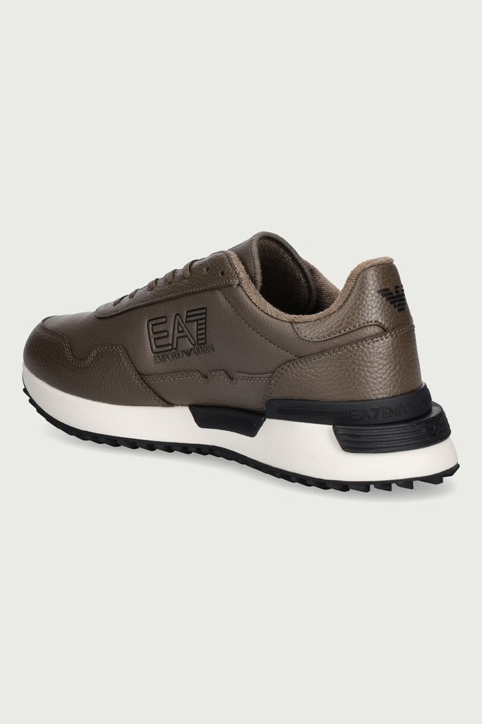 Obuwie EA7 Emporio Armani Sneakersy AF28088.7X000873 brązowy