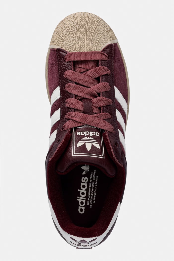 adidas Originals Superstar II sneakers boty burgundské KJ9949