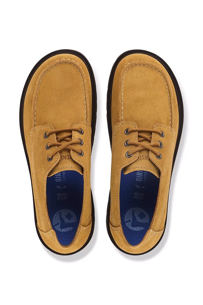 Birkenstock Polobotky semišové Highwood Moc Lace Suede Leather 1033193. hnědá