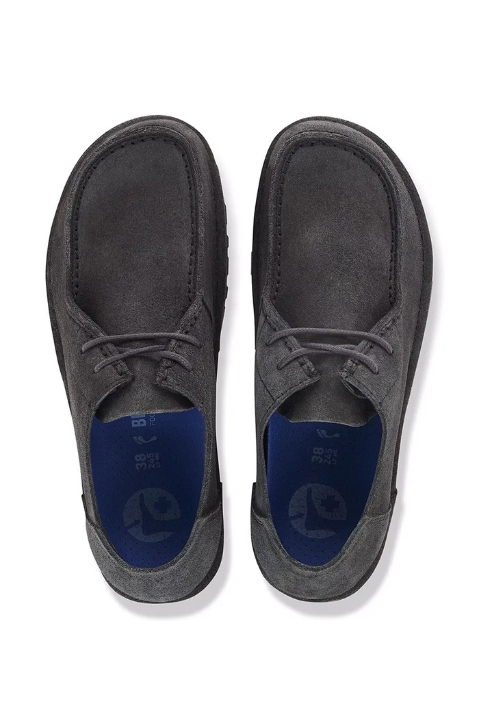 Birkenstock cipele od brušene kože Utti Lace Suede Leather 1032685 siva