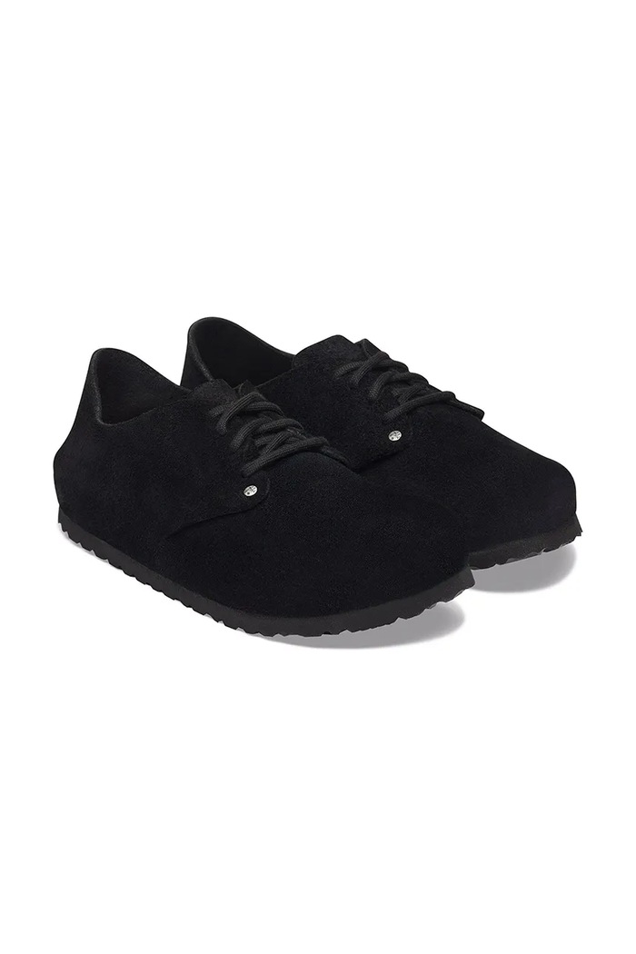 Obuwie Birkenstock Półbuty zamszowe Maine Suede Leather 1032841 czarny