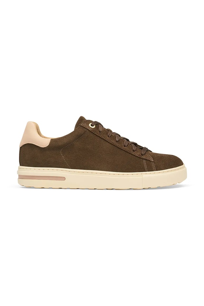 Birkenstock Bend Low Suede Leather sneakers semišové hnedá 1032658