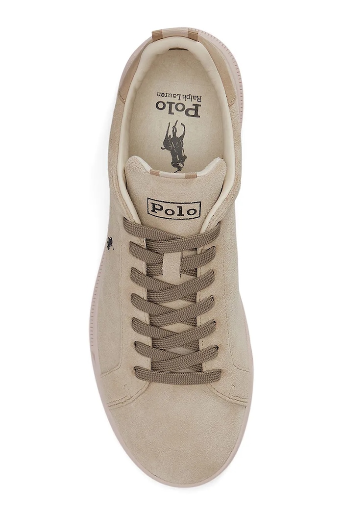 Obuv Polo Ralph Lauren Hrt Crt Rib tenisky semišové 809P13080003.101 béžová