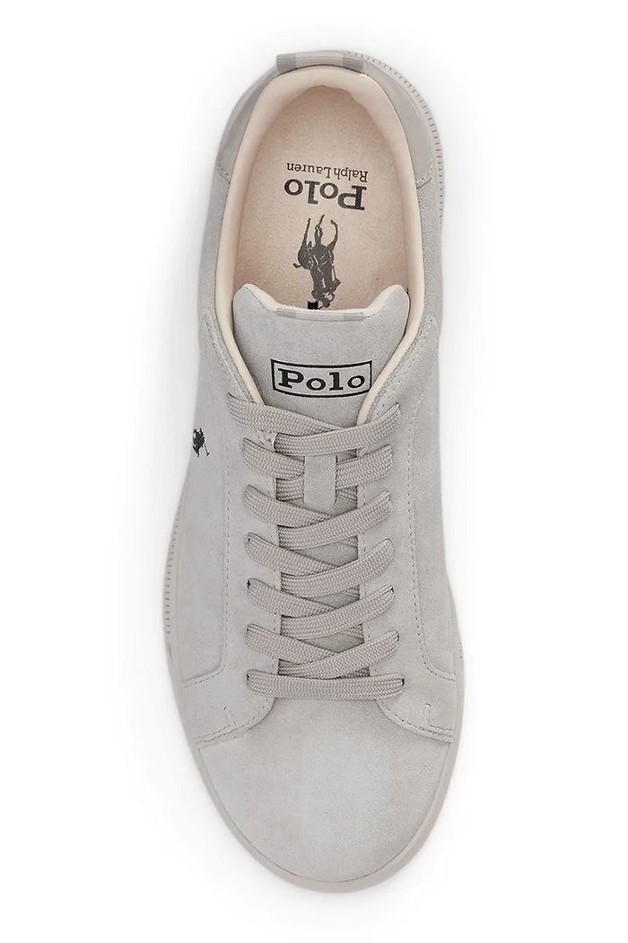 Obuv Polo Ralph Lauren Hrt Crt Rib tenisky semišové 809P13080002.020 sivá