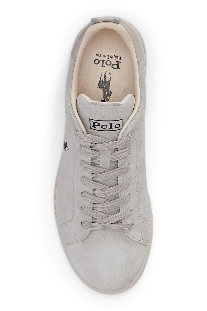 Obuv Polo Ralph Lauren Hrt Crt Rib tenisky semišové 809P13080002.020 sivá