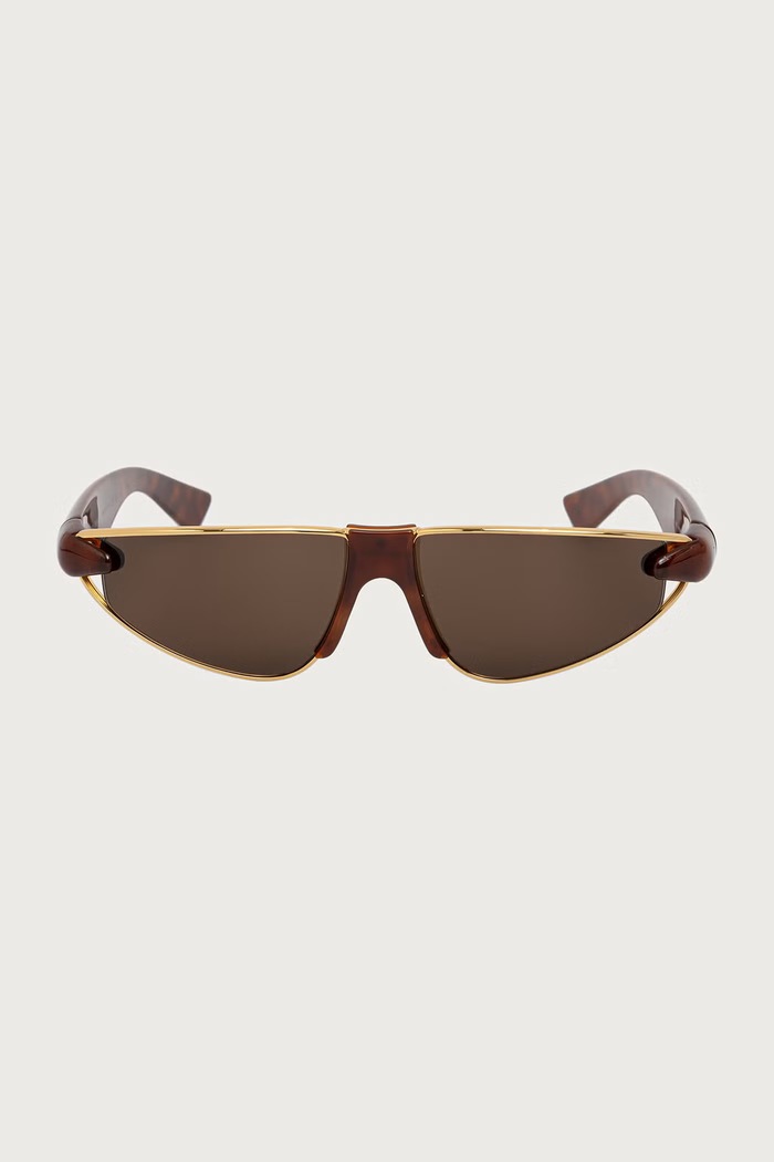 Bottega Veneta Okulary przeciwsłoneczne damskie BV1523S brązowy AW26