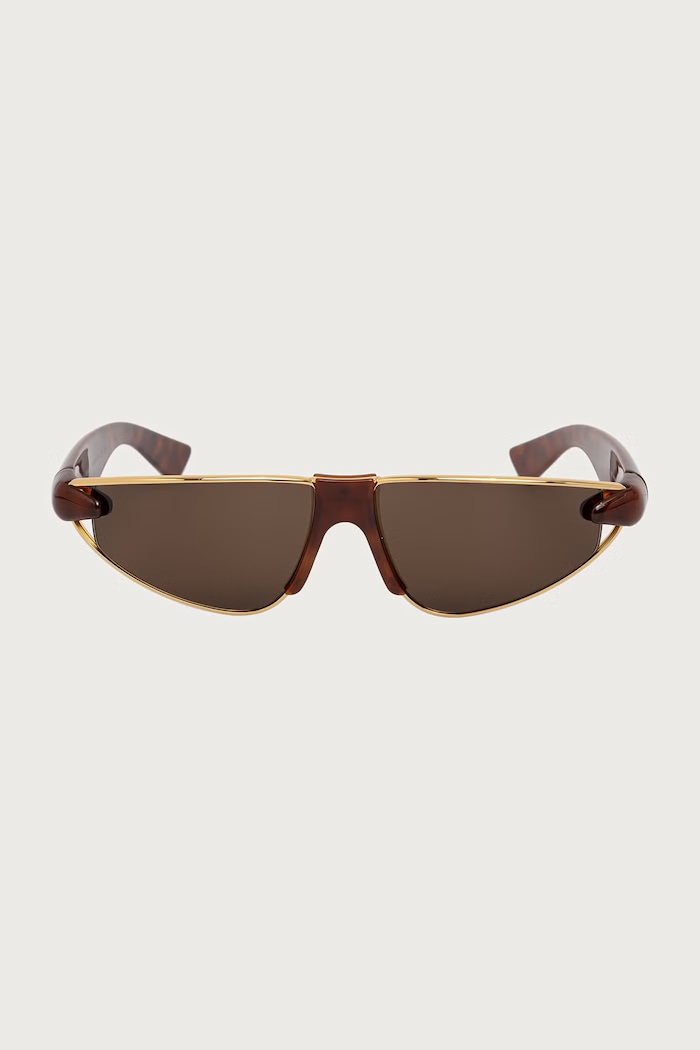 Bottega Veneta Okulary przeciwsłoneczne damskie BV1523S brązowy AW26