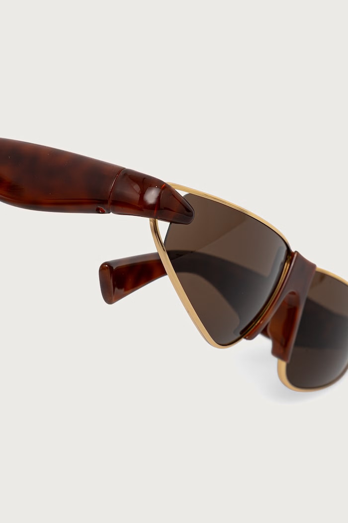 Akcesoria Bottega Veneta Okulary przeciwsłoneczne damskie BV1523S brązowy
