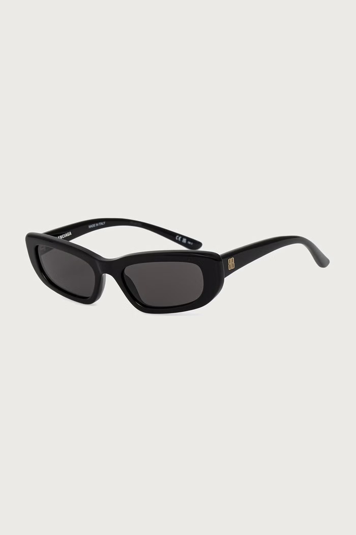 Balenciaga Okulary przeciwsłoneczne kocie oczy damskie czarny BB0516S