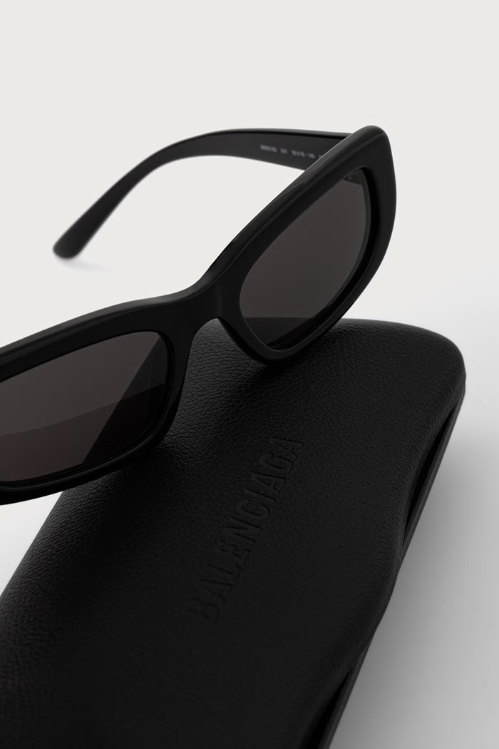 Okulary przeciwsłoneczne kocie oczy damskie Balenciaga BB0516S czarny