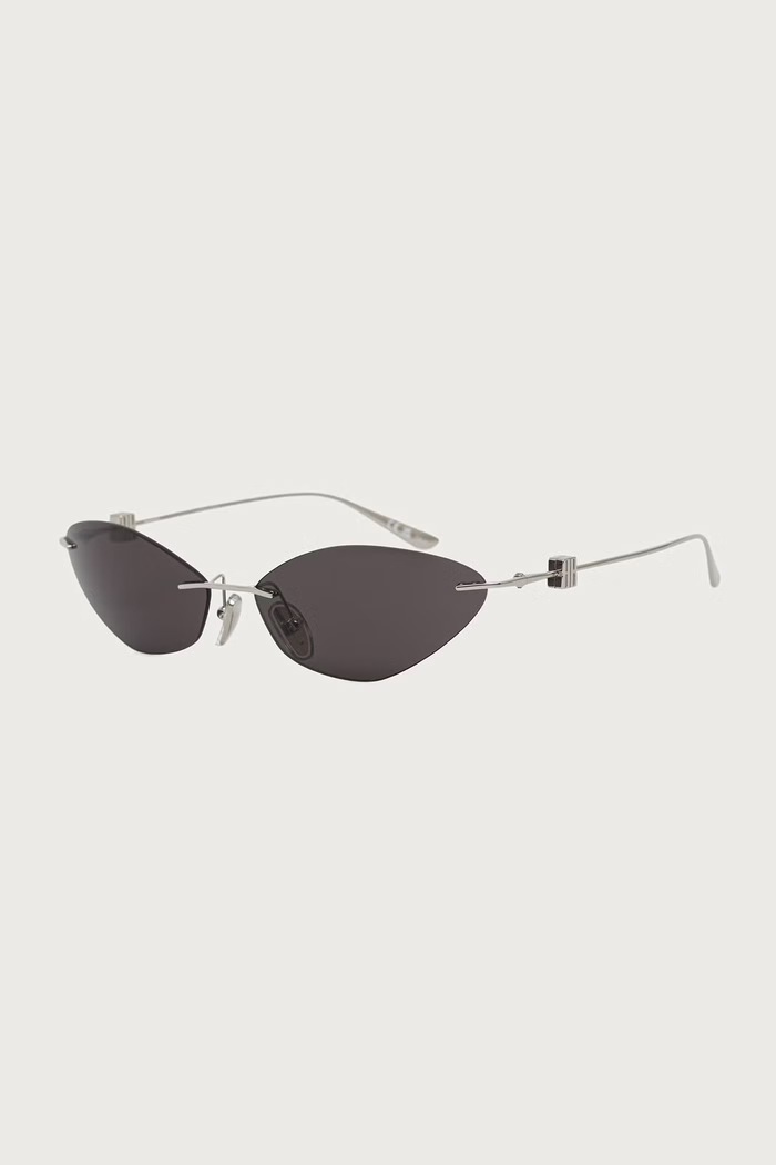 Balenciaga Okulary przeciwsłoneczne damskie srebrny BB0536S