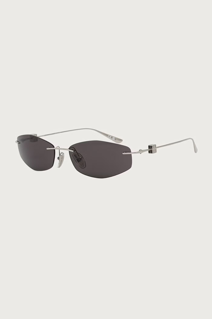 Balenciaga Okulary przeciwsłoneczne damskie srebrny BB0535S
