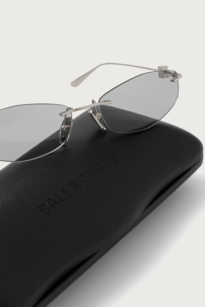 Okulary przeciwsłoneczne damskie Balenciaga BB0535S srebrny