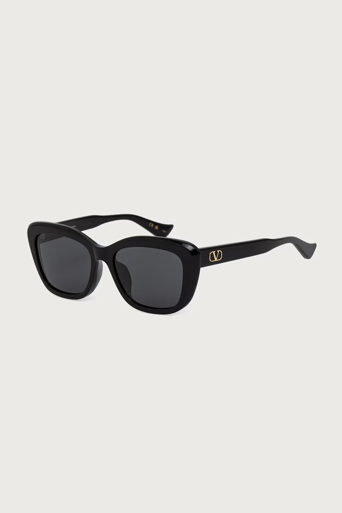 Valentino Eyewear Okulary przeciwsłoneczne kocie oczy damskie czarny VG0058SA
