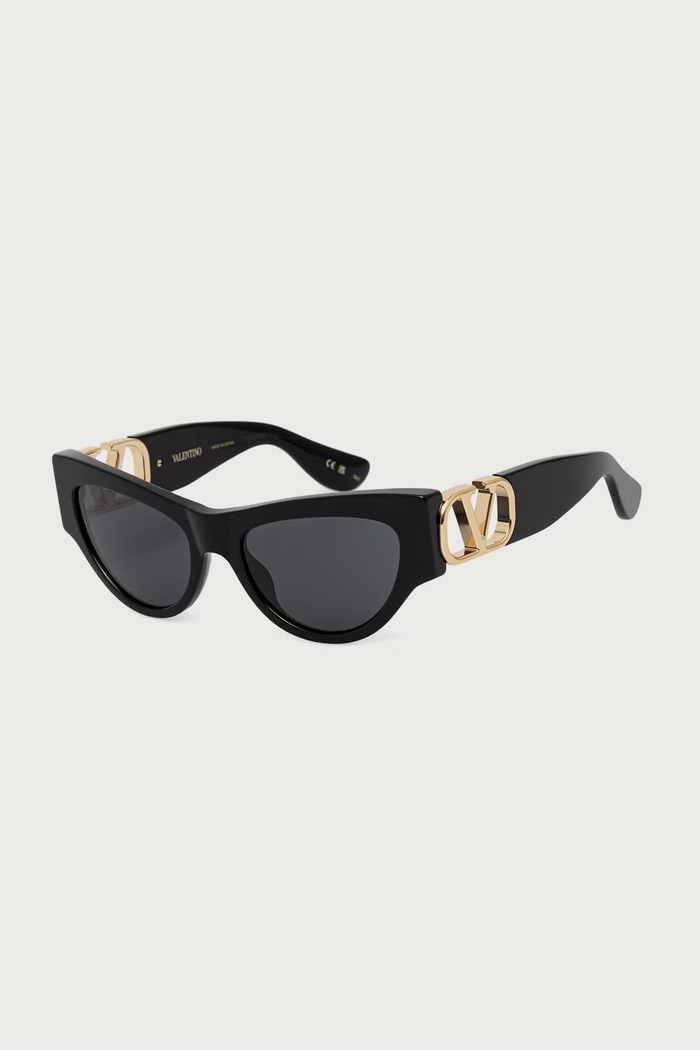 Valentino Eyewear Okulary przeciwsłoneczne kocie oczy damskie czarny VG0053S