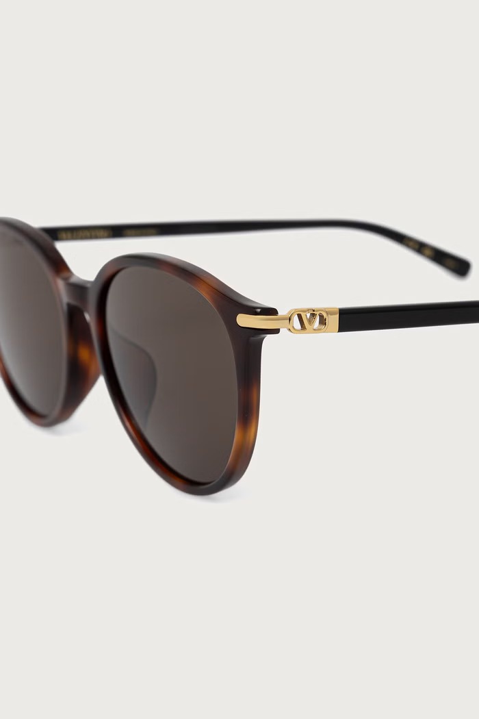 Akcesoria Valentino Eyewear Okulary przeciwsłoneczne okrągłe damskie VG0048SK brązowy