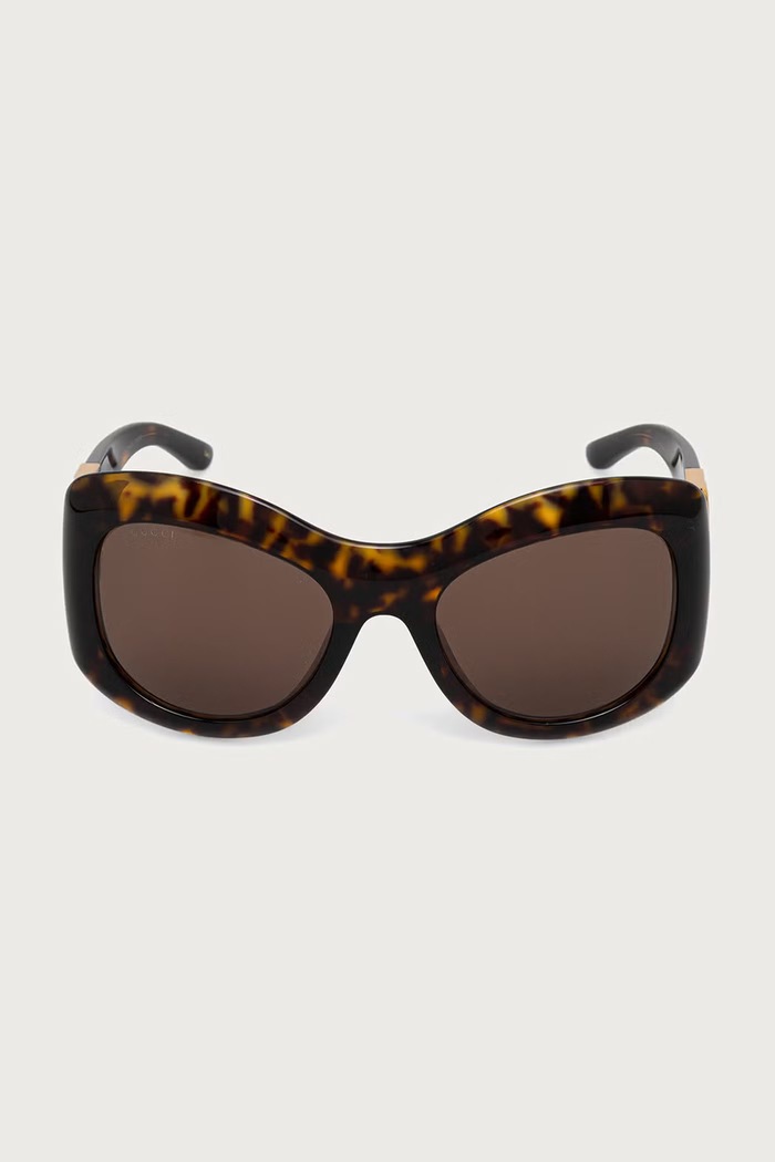 Gucci Okulary przeciwsłoneczne damskie GG2275S brązowy AW26