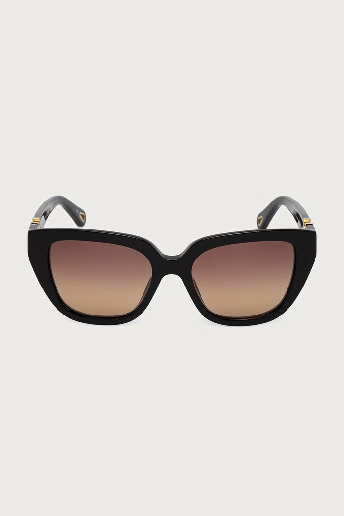 Chloe Okulary przeciwsłoneczne kocie oczy damskie CH0410S czarny AW26