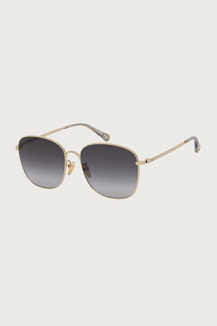 Chloe Okulary przeciwsłoneczne kwadratowe damskie złoty CH0407SK