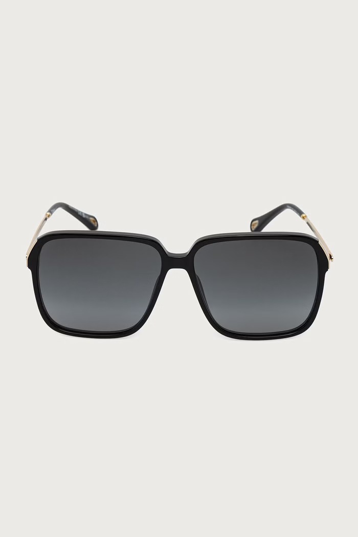 Chloe Okulary przeciwsłoneczne kwadratowe damskie CH0405S czarny AW26