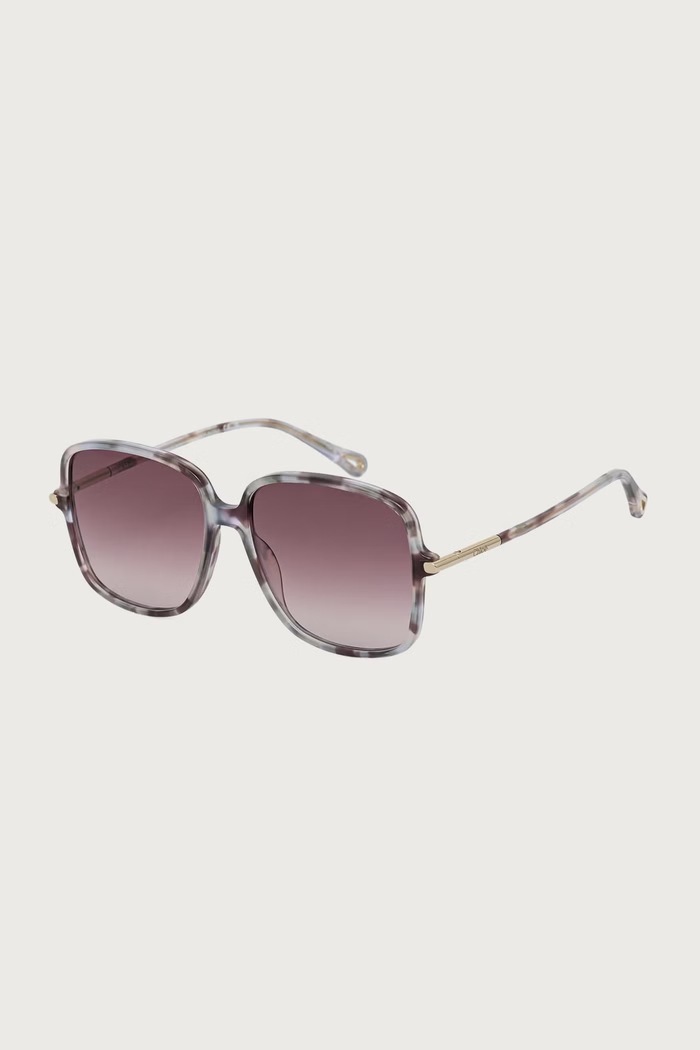 Chloe Okulary przeciwsłoneczne kwadratowe damskie bordowy CH0396S