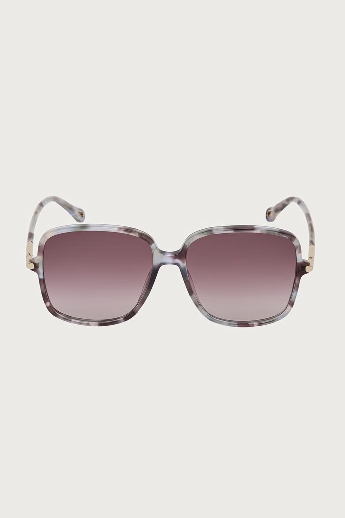 Chloe Okulary przeciwsłoneczne kwadratowe damskie CH0396S bordowy AW26