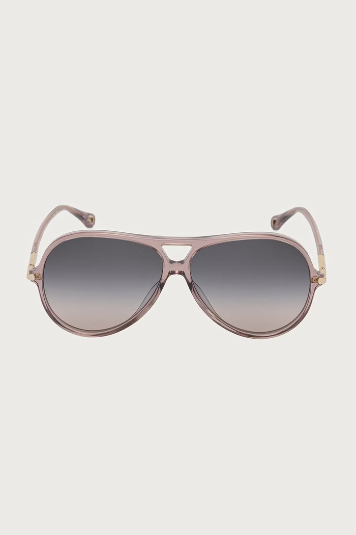 Chloe Okulary przeciwsłoneczne pilotki damskie CH0395S różowy AW26