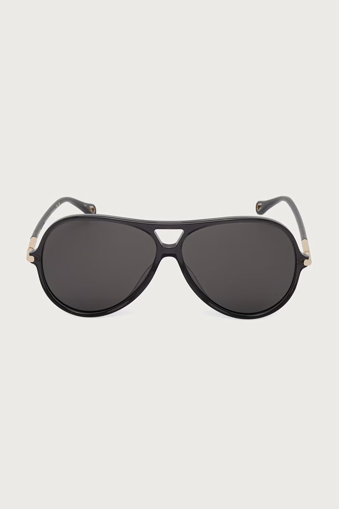 Chloe Okulary przeciwsłoneczne pilotki damskie CH0395S szary AW26