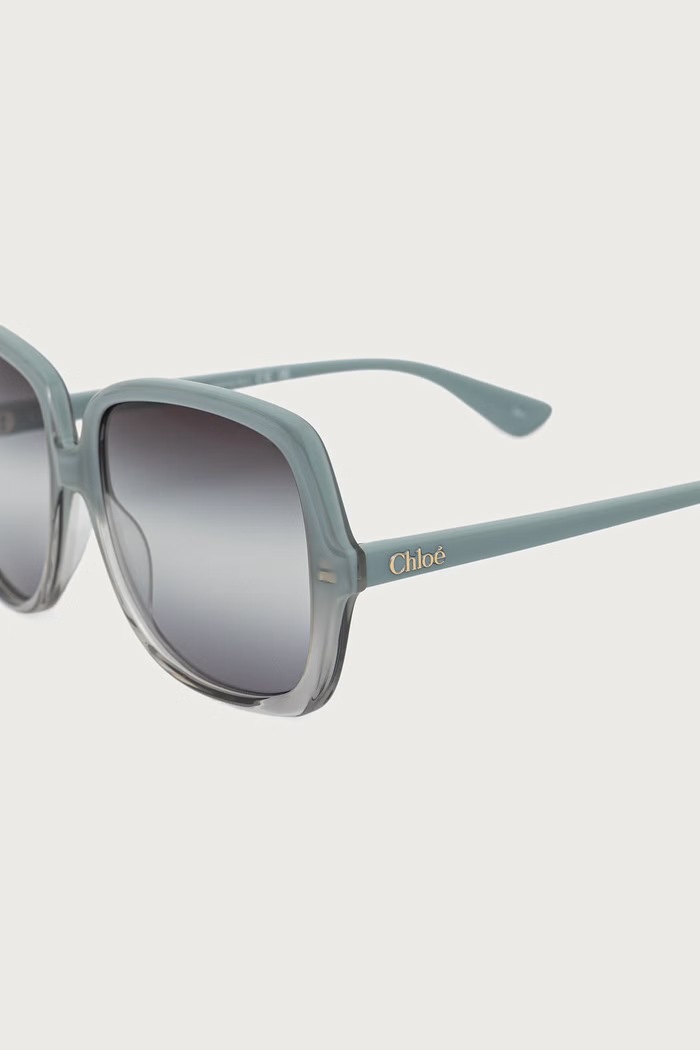 Akcesoria Chloe Okulary przeciwsłoneczne kwadratowe damskie CH0388S niebieski