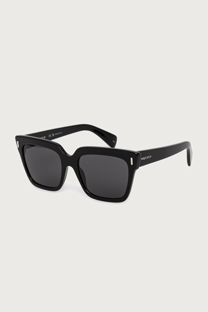 Alexander McQueen Okulary przeciwsłoneczne damskie czarny AM0583S