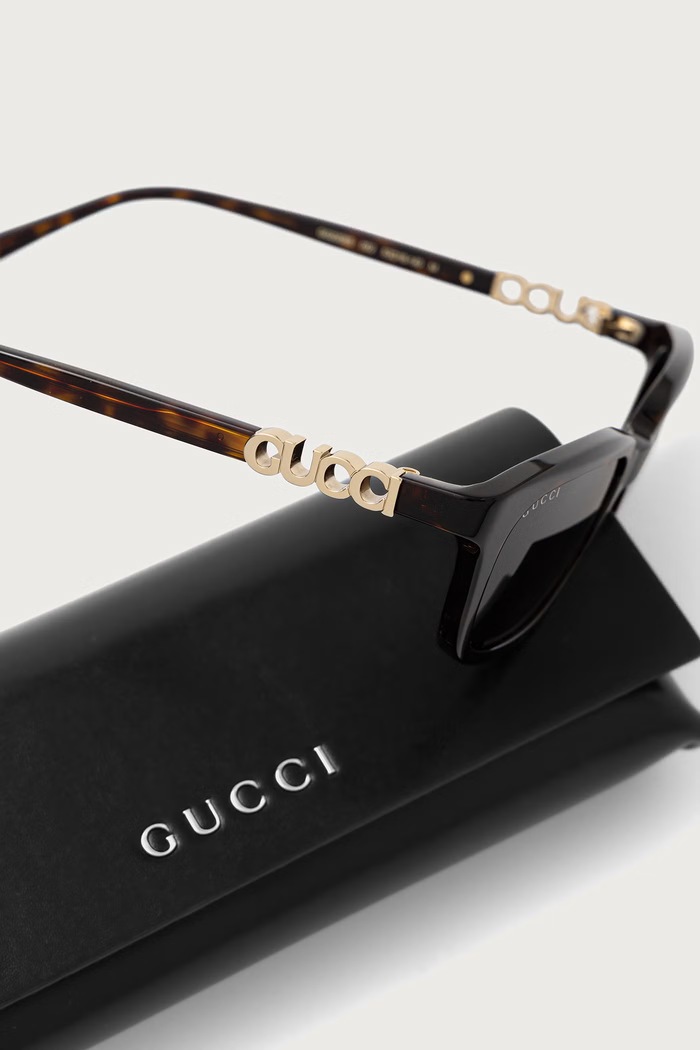 Okulary przeciwsłoneczne damskie Gucci GG2208S brązowy
