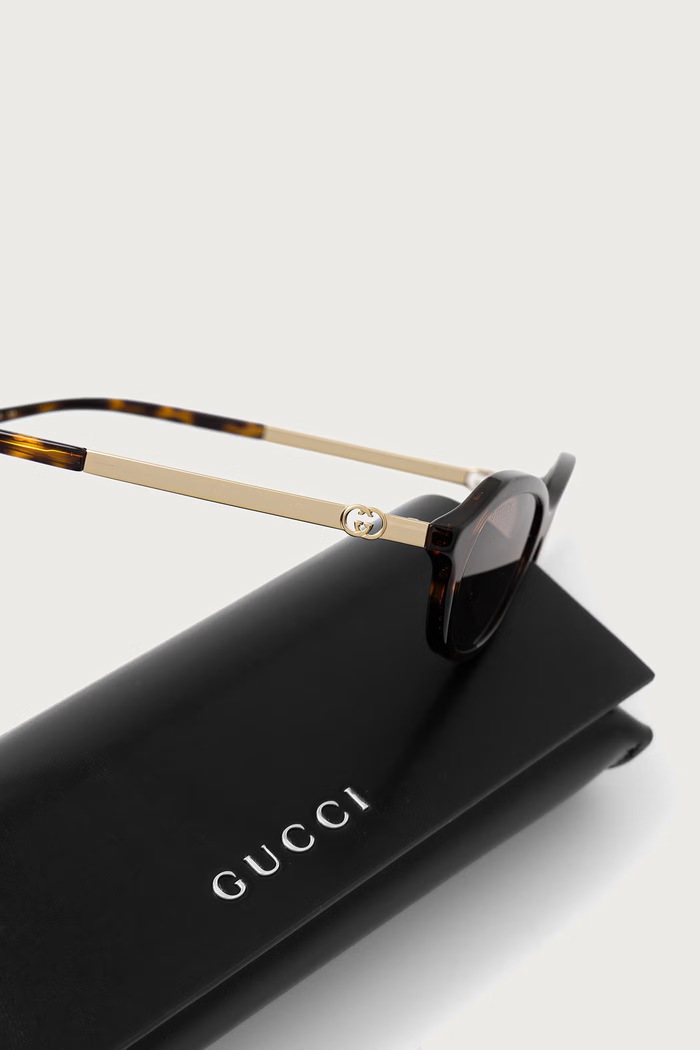 Okulary przeciwsłoneczne damskie Gucci GG2212S brązowy