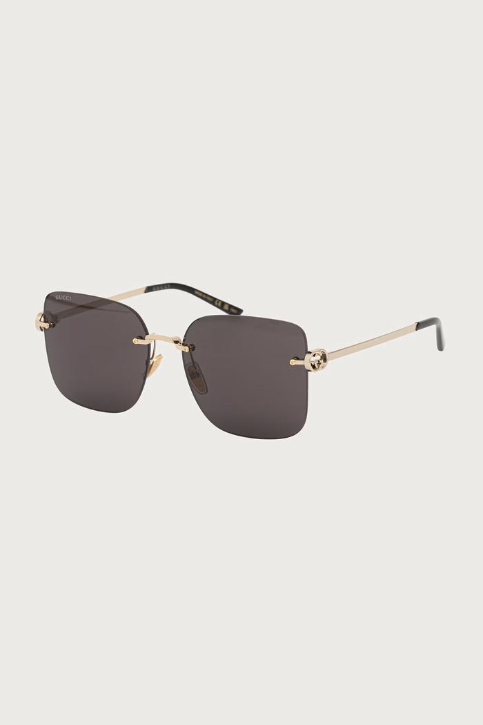 Gucci Okulary przeciwsłoneczne kwadratowe damskie złoty GG2229SA