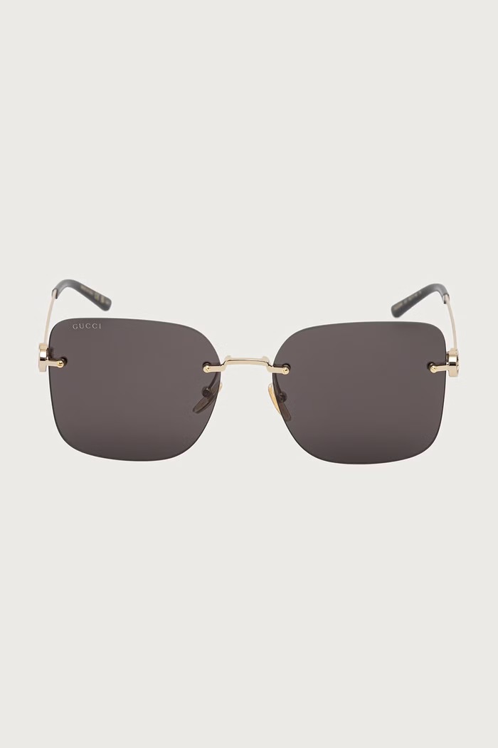 Gucci Okulary przeciwsłoneczne kwadratowe damskie GG2229SA złoty AW26