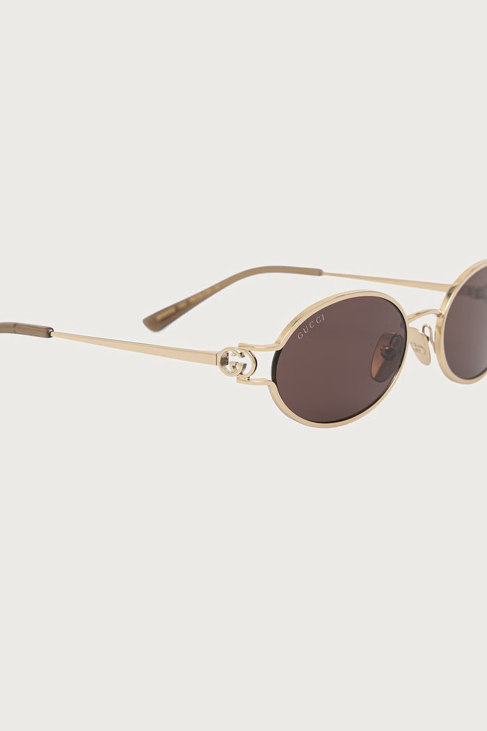Akcesoria Gucci Okulary przeciwsłoneczne damskie GG2233S złoty