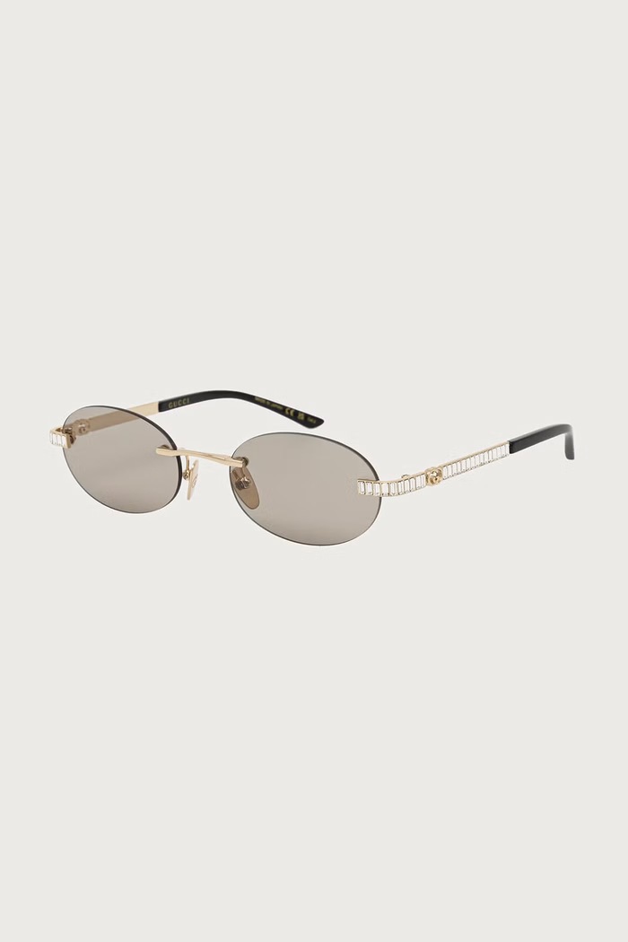 Gucci Okulary przeciwsłoneczne damskie złoty GG2214S