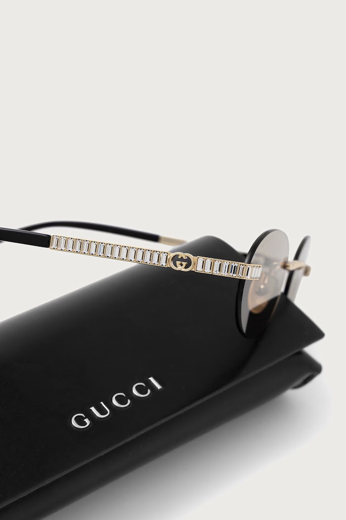 Okulary przeciwsłoneczne damskie Gucci GG2214S złoty