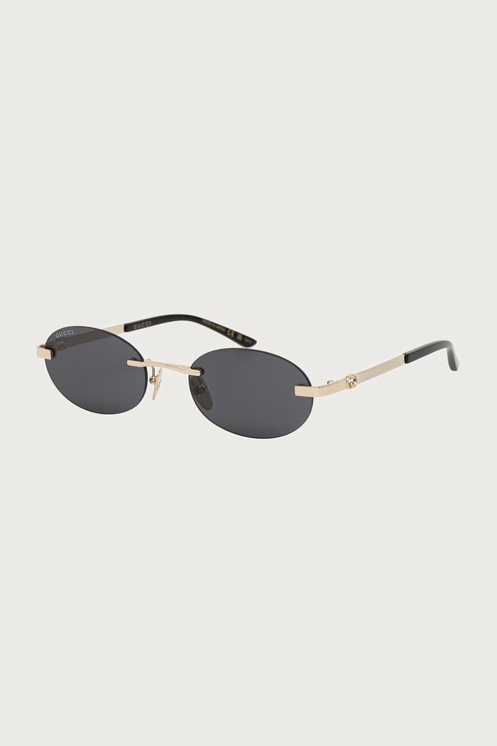 Gucci Okulary przeciwsłoneczne damskie złoty GG2214S
