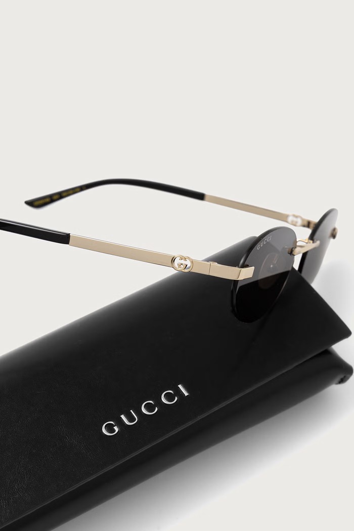 Okulary przeciwsłoneczne damskie Gucci GG2214S złoty