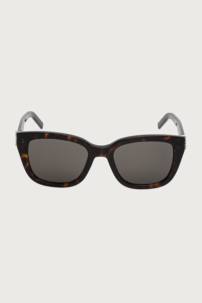 Saint Laurent Okulary przeciwsłoneczne kocie oczy damskie SL.M176 brązowy AW26