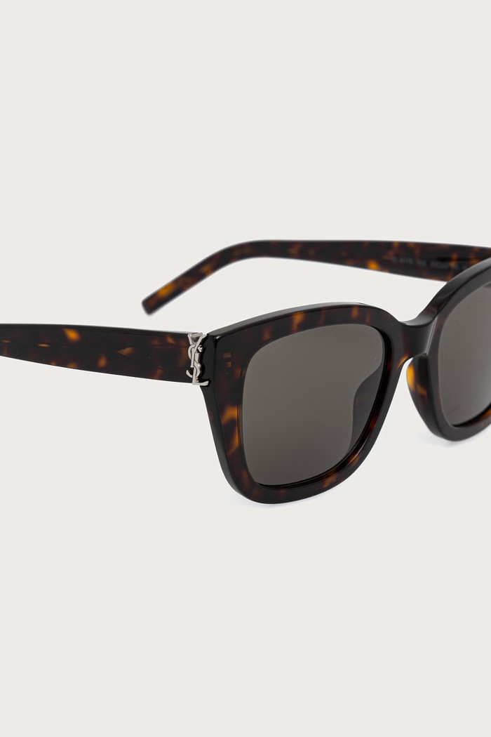 Akcesoria Saint Laurent Okulary przeciwsłoneczne kocie oczy damskie SL.M176 brązowy