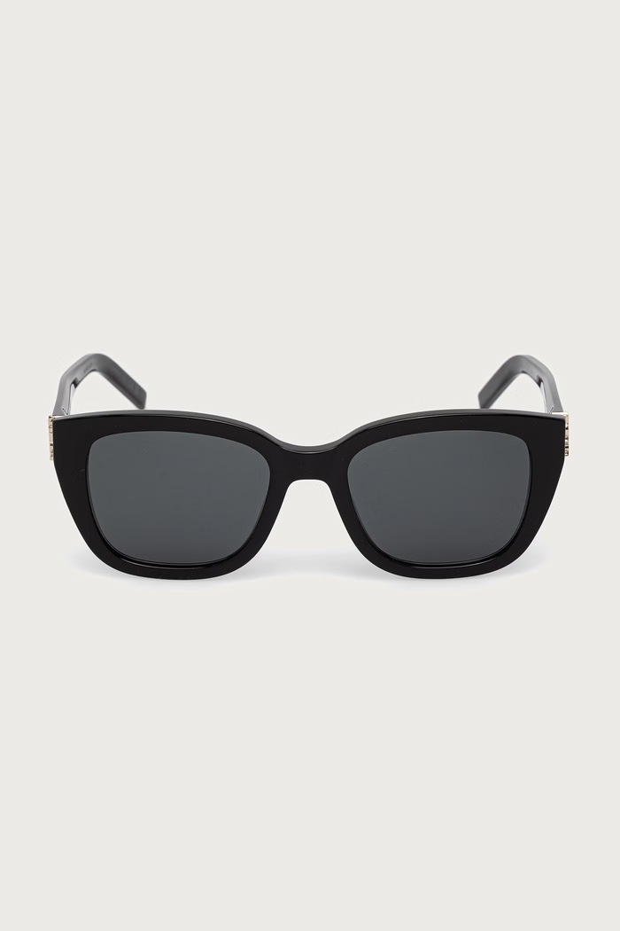 Saint Laurent Okulary przeciwsłoneczne kocie oczy damskie SL.M176 czarny AW26