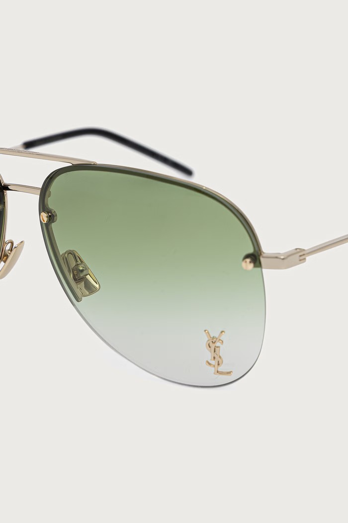 Akcesoria Saint Laurent Okulary przeciwsłoneczne damskie CLASSIC.11.M złoty