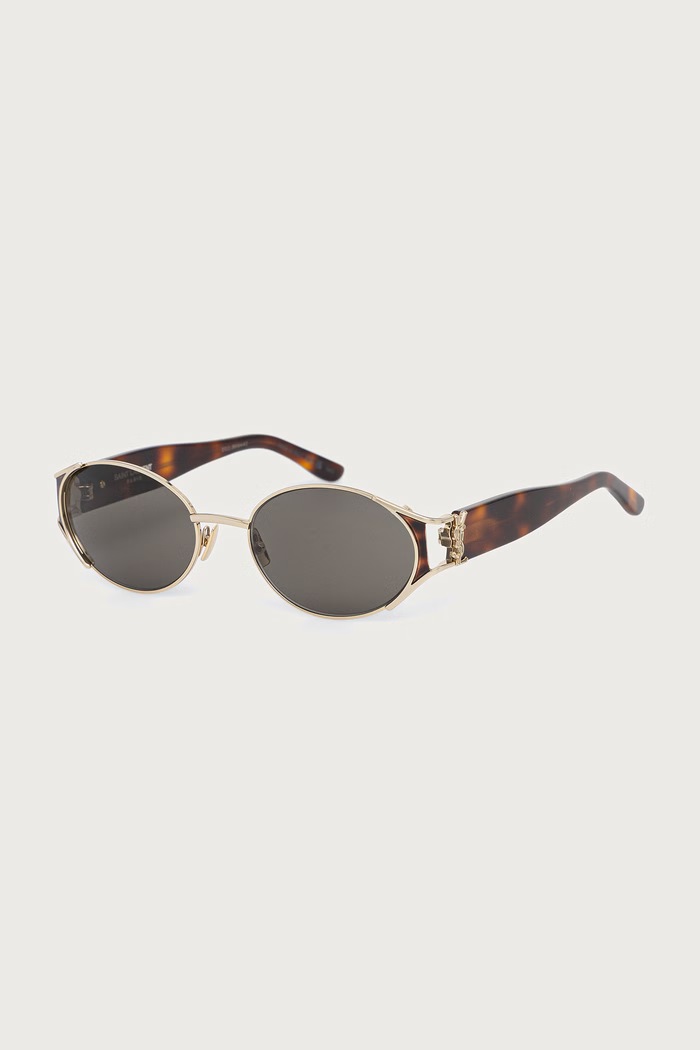 Saint Laurent Okulary przeciwsłoneczne damskie złoty SL.M919