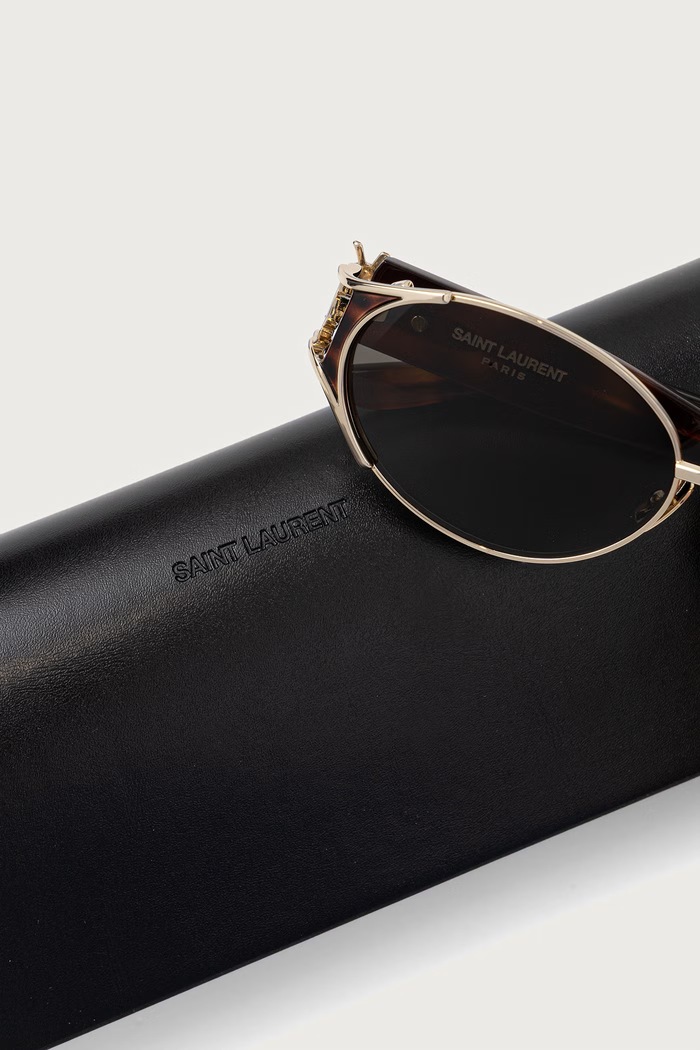 Okulary przeciwsłoneczne damskie Saint Laurent SL.M919 złoty