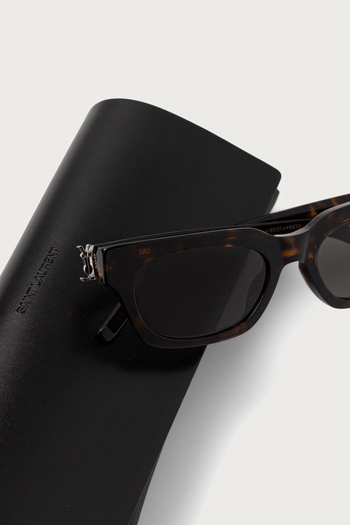 Okulary przeciwsłoneczne damskie Saint Laurent SL.M175 brązowy