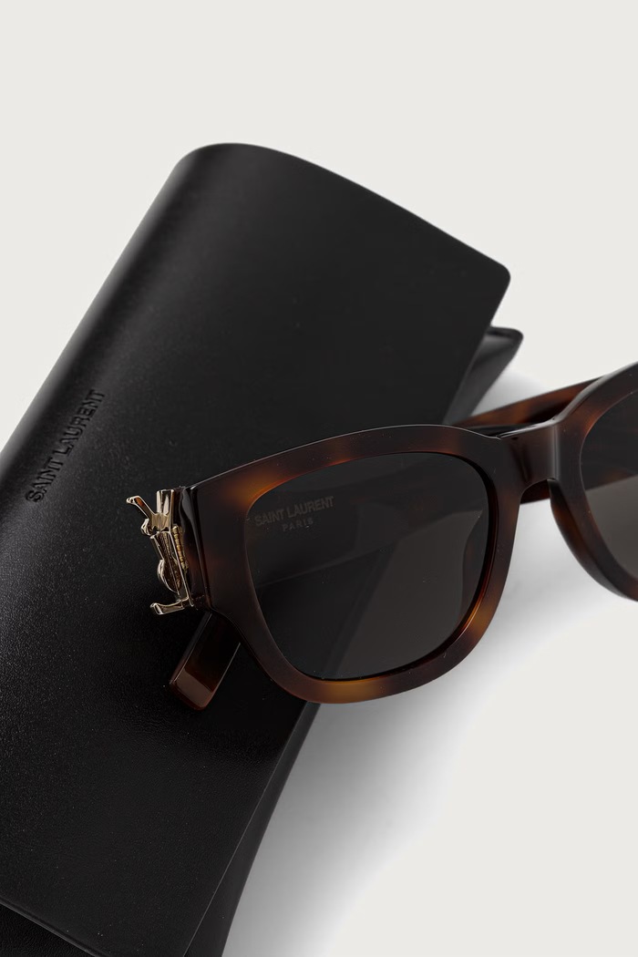 Okulary przeciwsłoneczne damskie Saint Laurent SL.M174 brązowy