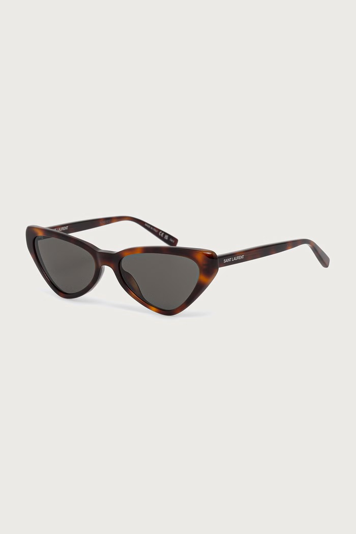 Saint Laurent Okulary przeciwsłoneczne kocie oczy damskie brązowy SL.944