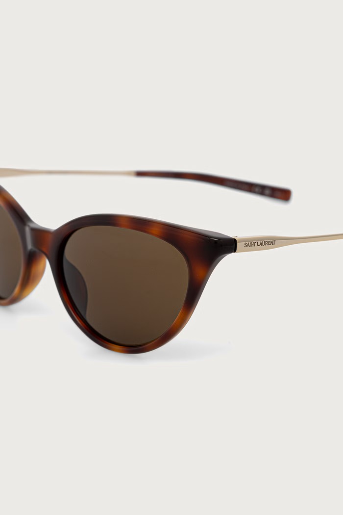 Akcesoria Saint Laurent Okulary przeciwsłoneczne kocie oczy damskie SL.932 brązowy